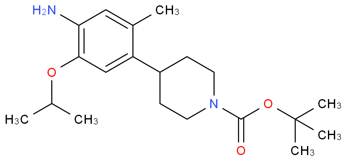 N-BOC-4-(4-氨基-5-异丙氧基-2-甲基苯基)哌啶