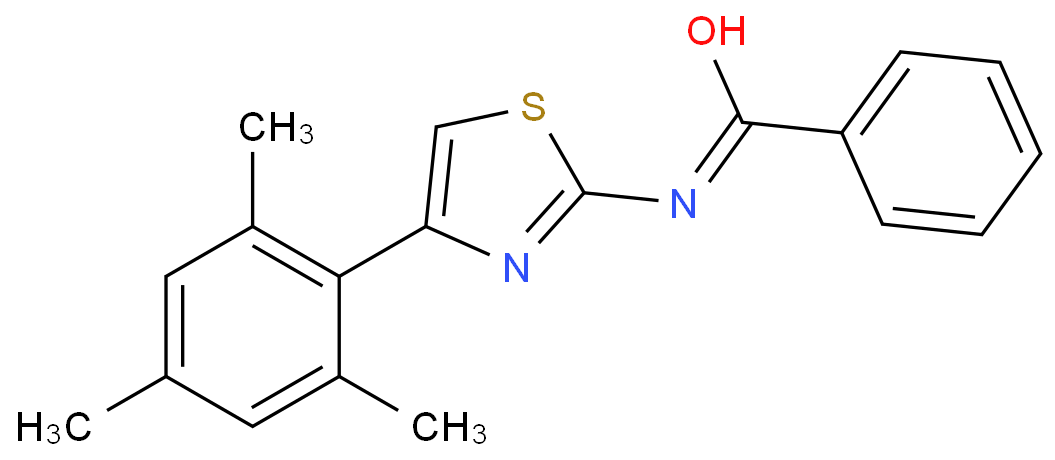 抑制剂-N-[4-(2,4,6-三甲基苯基)-2-噻唑基]苯甲酰胺 CAS号:1001753-24-7科研专用 质量保证 高校及研究所支持货到付款