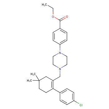 4-[4-[[2-(4-Chlorophenyl)-5,5-dimethyl-1-cyclohexen-1-yl]met