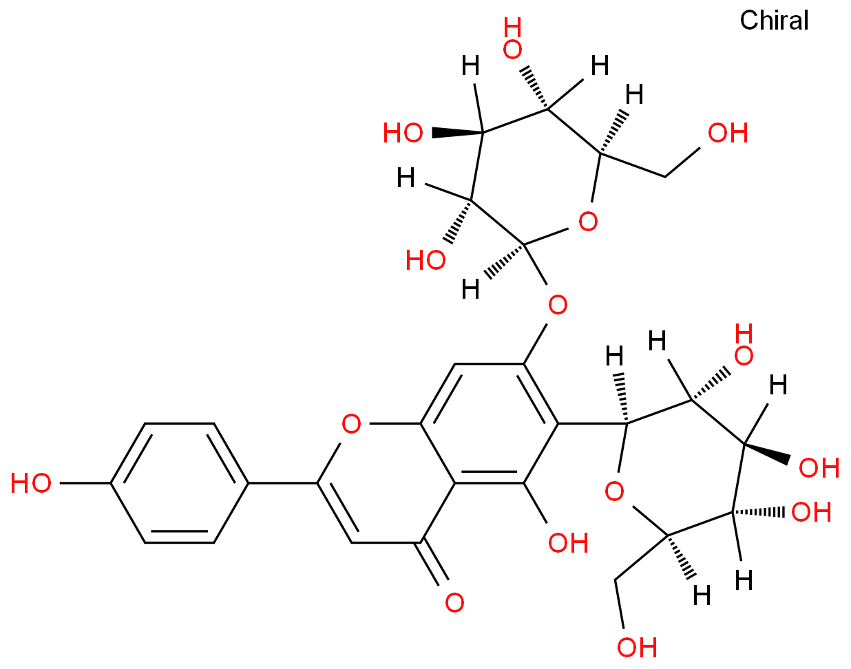皂草苷化学结构式