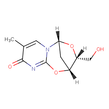 2,5-Methano-5H,9H-pyrimido[2,1-b][1,5,3]dioxazepin-9-one,2,3-dihydro-3-(hydroxymethyl)-8-methyl-, (2R,3R,5R)-  