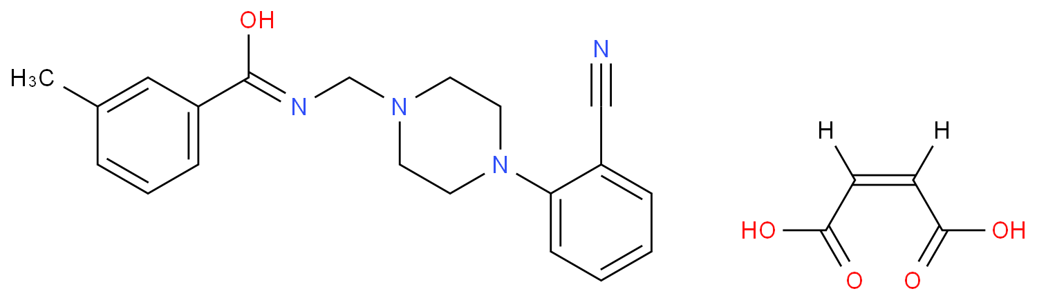 N-[[4-(2-氰基苯基)-1-哌嗪基]甲基]-3-甲基苯甲酰胺马来酸盐 CAS号:630117-19-0科研及生产专用 高校及研究所支持货到付款