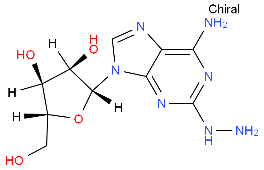 2-肼基腺苷化学结构式