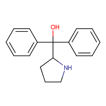 (R)-(+)-alpha,alpha-Diphenyl-2-pyrrolidinemethanol structure