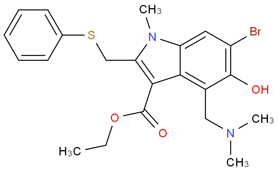 阿比朵尔化学结构式