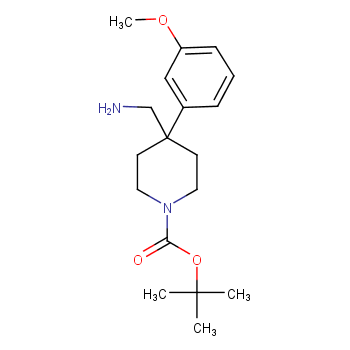4-(氨基甲基)-4-(3-甲氧基苯基)哌啶-1-羧酸叔丁酯/1158750-65-2