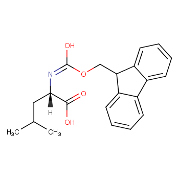 FMOC-L-Leucine structure