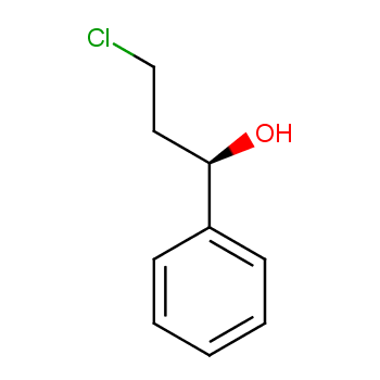 100306-33-0 (R)-(+)-3-氯-1-苯基-1-丙醇 结构式图片