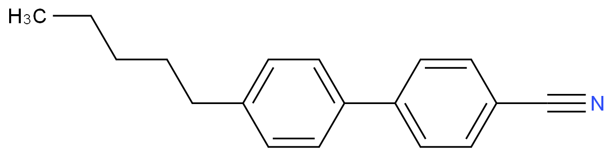 4-正戊基-4-氰基联苯化学结构式