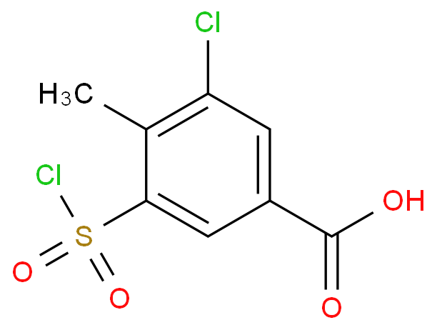 3-Chloro-5-chlorosulfonyl-4-methyl-benzoic acid