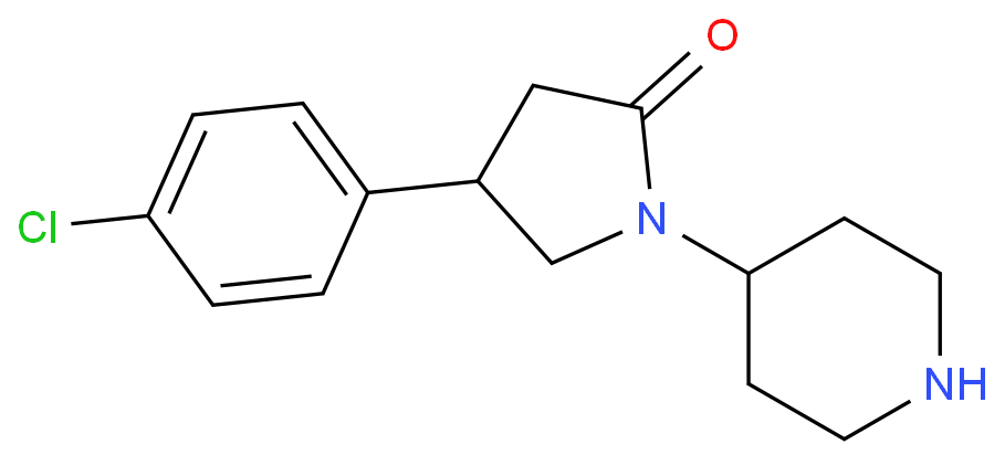 4-(4-CHLORO-PHENYL)-1-PIPERIDIN-4-YL-PYRROLIDIN-2-ONE