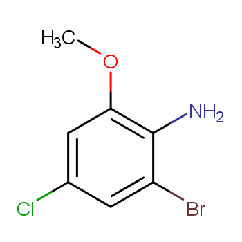 2-溴-4-氯-6-甲氧基苯胺