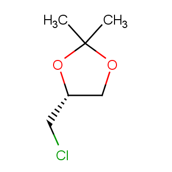 57044-24-3 (R)-(-)-3-氯-1,2-丙二醇缩丙酮 结构式图片