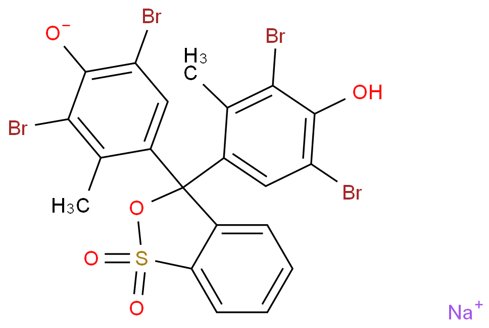 Phenol,4,4'-(1,1-dioxido-3H-2,1-benzoxathiol-3-ylidene)bis[2,6-dibromo-3-methyl-,sodium salt (1:1)  