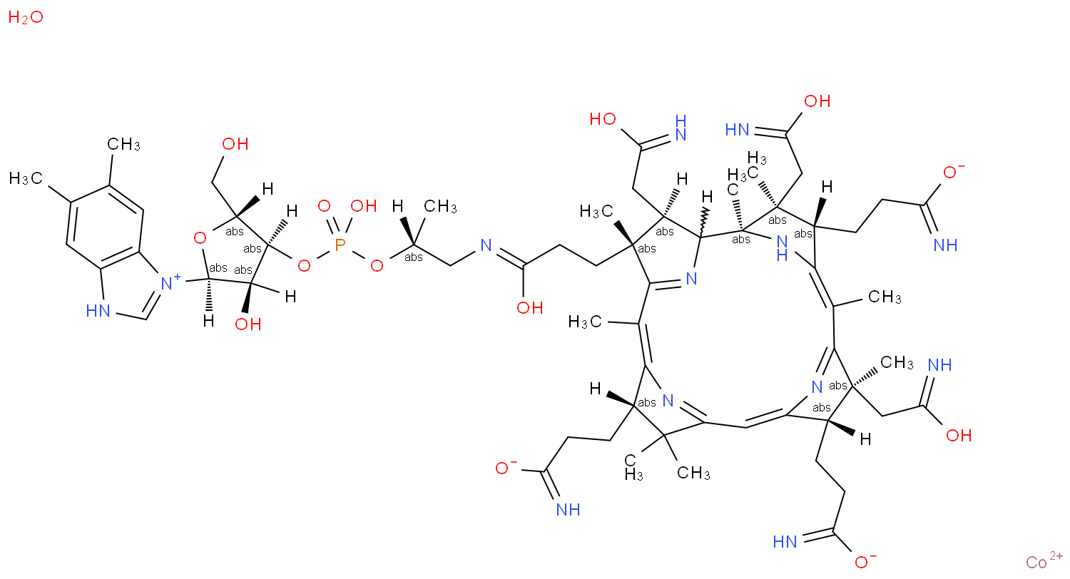 Hydroxocobalamin structure