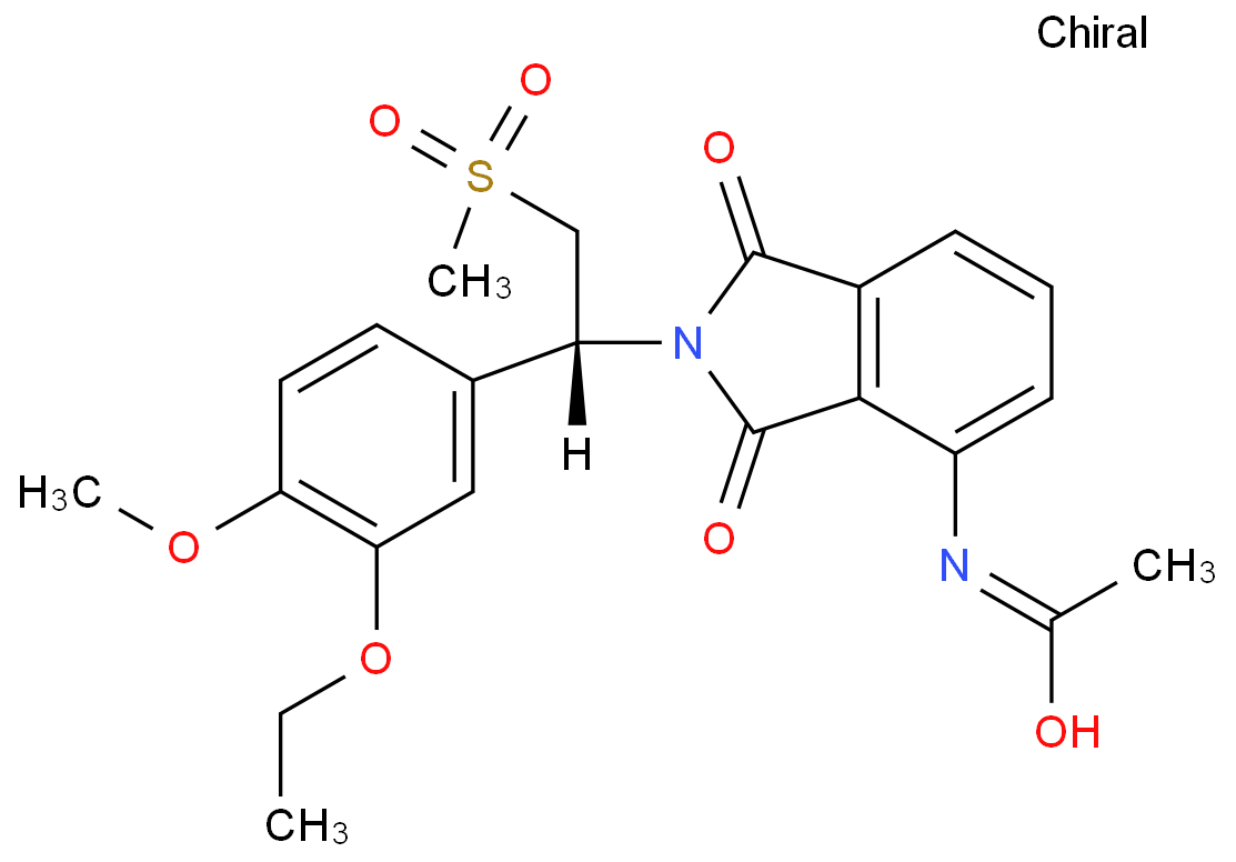 (R)-N-(2-(1-(3-Ethoxy-4-methoxyphenyl)-2-(methylsulfonyl)ethyl)-1,3-dioxoisoindolin-4-yl)acetamide