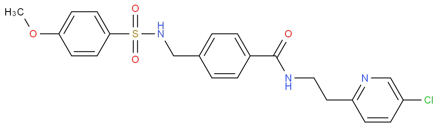 N-(2-(5-氯吡啶-2-基)乙基)-4-((4-甲氧基苯磺酰胺基)甲基)苯甲酰胺