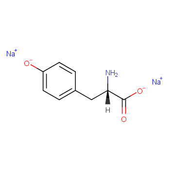 L-酪氨酸二钠盐化学结构式