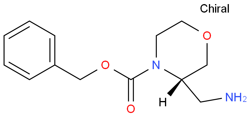 中文名称: (3S)-3-(氨基甲基)-4-吗啉羧酸苄酯 1312161-61-7