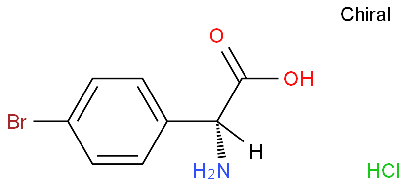 (R)-2-氨基-2-(4-溴苯基)乙酸盐酸盐 CAS号:1391398-63-2科研及生产专用 高校及研究所支持货到付款