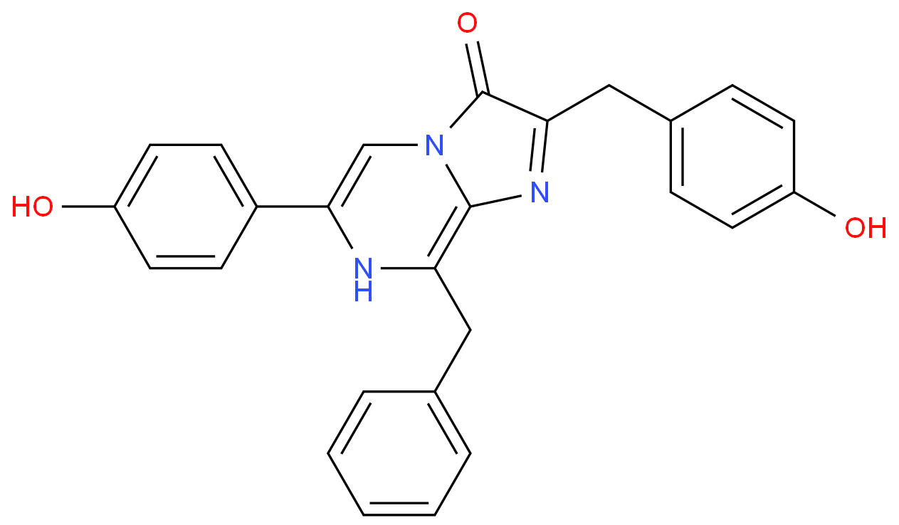 Imidazo[1,2-a]pyrazin-3(7H)-one,6-(4-hydroxyphenyl)-2-[(4-hydroxyphenyl)methyl]-8-(phenylmethyl)-  