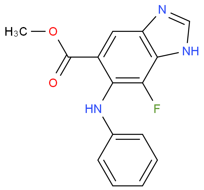 7-氟-6-(苯基氨基)-3H-苯并[d]咪唑-5-羧酸甲酯 产品图片