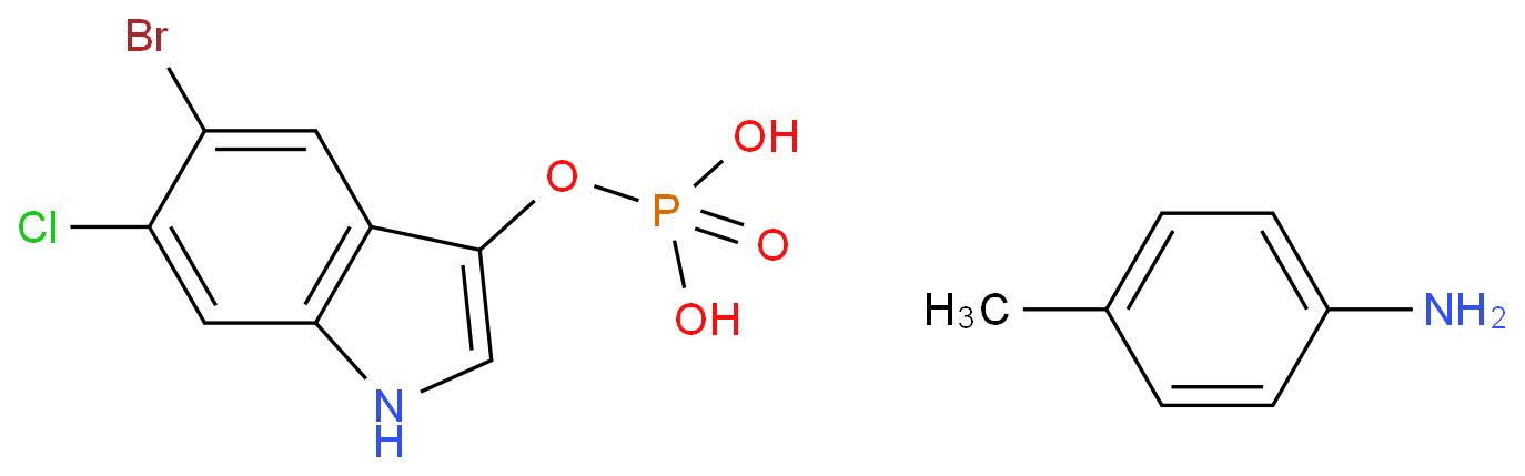 5-Bromo-6-chloro-3-indolylphosphate p-toluidine salt 