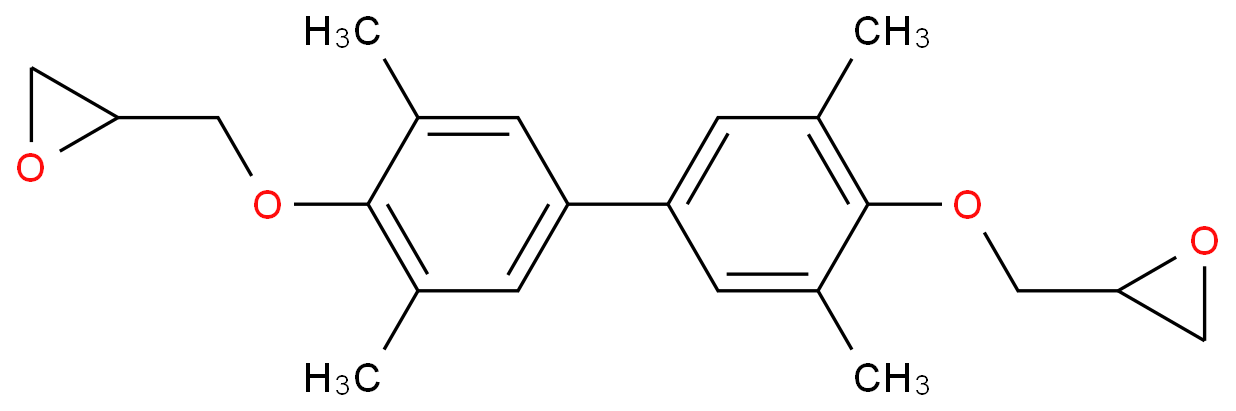 3,3',5,5'-四甲基联苯双酚二缩水甘油醚化学结构式