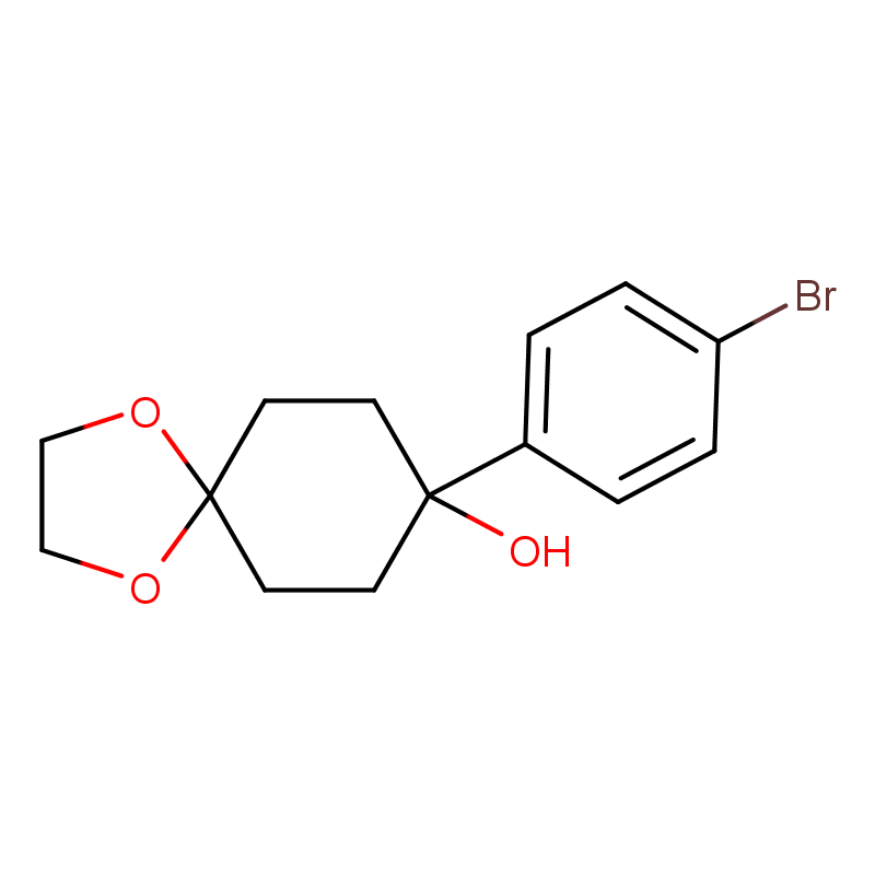 8-(4-溴苯基)-1,4-二氧杂螺[4.5]癸烷-8-醇 CAS号:125962-59-6科研及生产专用 高校及研究所支持货到付款