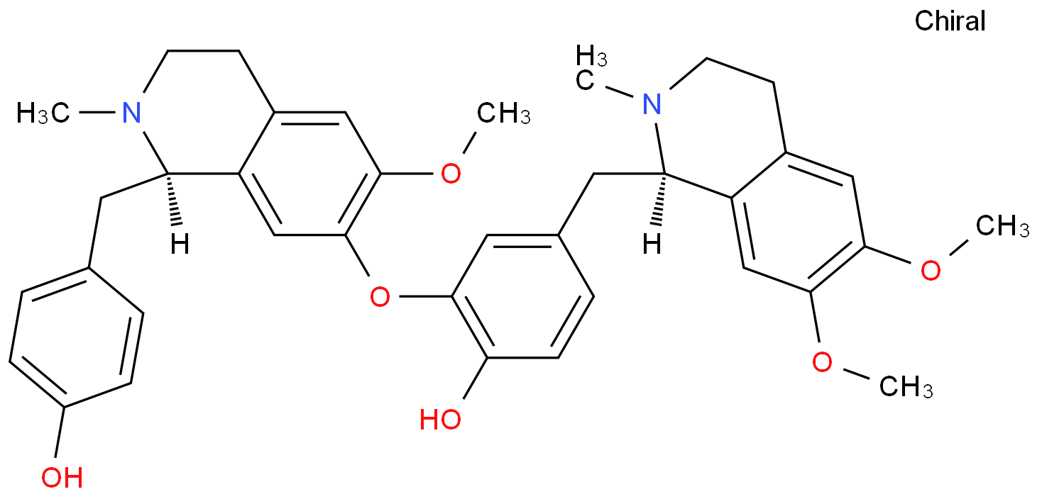 莲心碱化学结构式