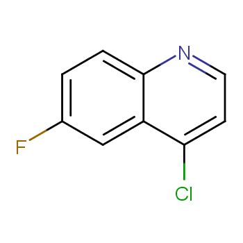 4-氯-6-氟喹啉化学结构式