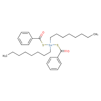 bis(benzoylthio)dioctylstannane