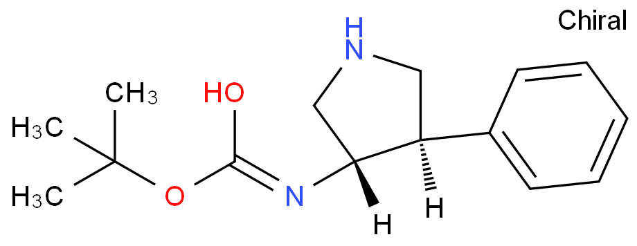 (3S,4R)-4-苯基吡咯烷-3-基氨基甲酸叔丁酯 CAS号:351360-61-7科研及生产专用 高校及研究所支持货到付款