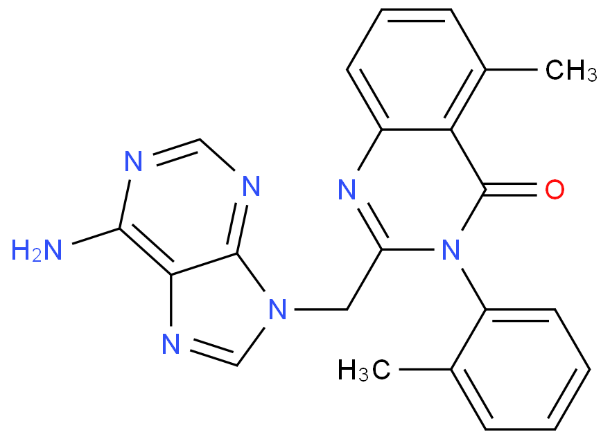 2-[(6-aminopurin-9-yl)methyl]-5-methyl-3-(2-methylphenyl)quinazolin-4-one