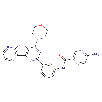 6-amino-N-[3-(4-morpholin-4-ylpyrido[2,3]furo[2,4-b]pyrimidin-2-yl)phenyl]pyridine-3-carboxamide