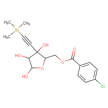 5-O-(P-CHLOROBENZOYL)-3-C-(2-TRIMETHYLSILYLETHYNYL)-D-RIBOFURANOSE