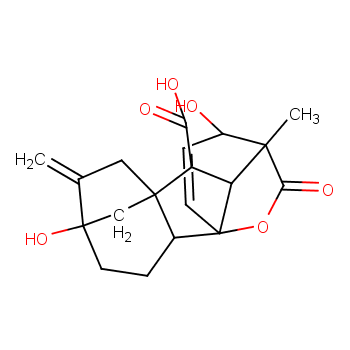 Gibberellic acid structure