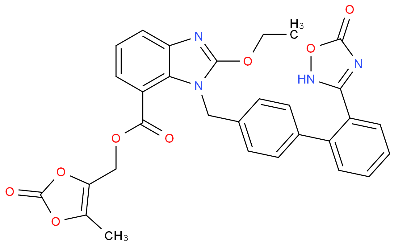 阿齐沙坦奥美沙坦酯化学结构式