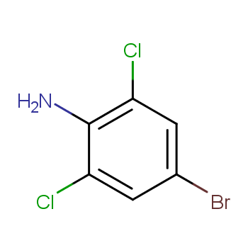 4-溴-2,6-二氯苯胺化学结构式