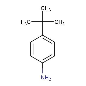 4-叔丁基苯胺化学结构式