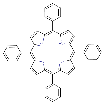 四苯基卟啉化学结构式