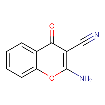 4H-1-Benzopyran-3-carbonitrile, 2-amino-4-oxo-