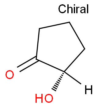 Cyclopentanone, 2-hydroxy-, (2S)- structure