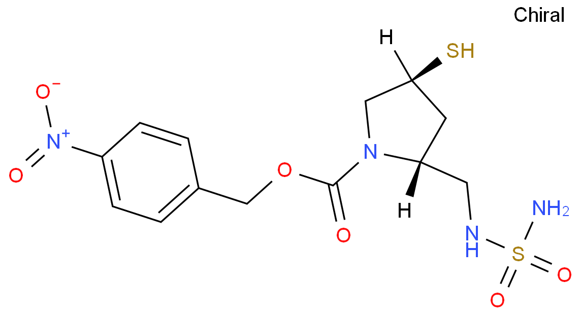 (2S,4S)-2-[[(氨基磺?；?氨基]甲基]-4-巰基-1-吡咯烷羧酸(4-硝基苯基)甲基