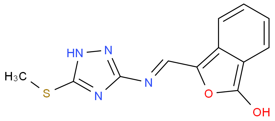 1(3H)-Isobenzofuranone,3-[[[5-(methylthio)-1H-1,2,4-triazol-3-yl]amino]methylene]-