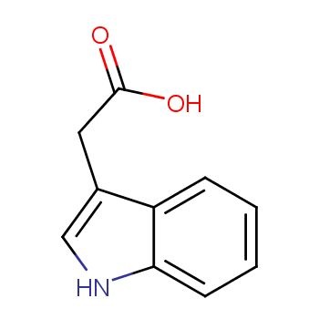 Indole-3-acetic acid structure