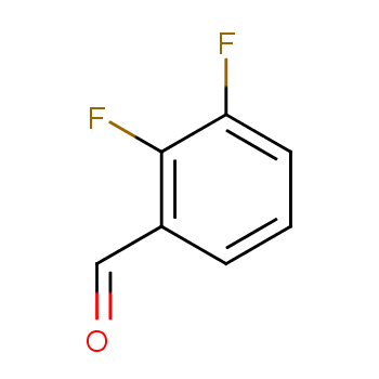 2,3-二氟苯甲醛化学结构式