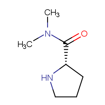 N,N-二甲基吡咯烷-2-甲酰胺化学结构式