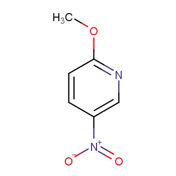 5-硝基-2-甲氧基吡啶化学结构式