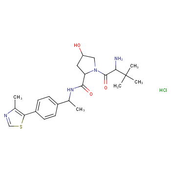 (2R,4S)-1-((S)-2-氨基-3,3-二甲基丁酰基)-4-羟基-N-((S)-1-(4-(4-甲基噻唑-5-基)苯基)乙基)吡咯烷-2-甲酰胺盐酸盐/1948273-06-0